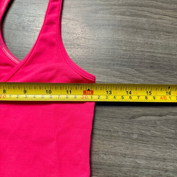 Lululemon Women's Cool Racerback Zipper Tank Top - Pink - Picture 6 of 7